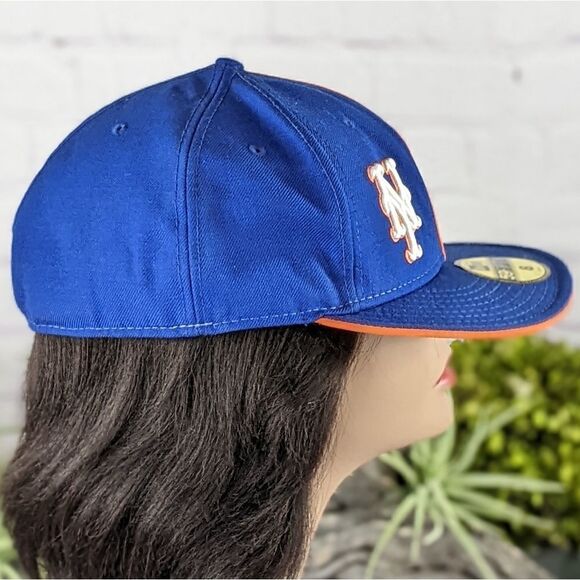 New Era MLB Custom New York Mets 59FIFTY Fitted Baseball Cap - Picture 4 of 7